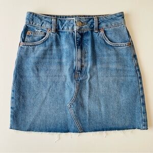 NWT Topshop Denim‎ Mini Skirt 4 Y2K Western Casual Festival